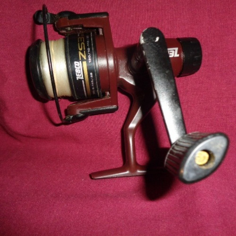 ZEBCO Z 53 Open Fishing Spinning Reel, Left Hand Cast, Working Condition